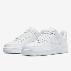 NIKE Men's Air Force 1 Low Top Sneaker Size US 14 In Triple White